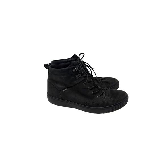 ECCO Other - ECCO Mens Soft 7 Tred Black leather boots sz 10